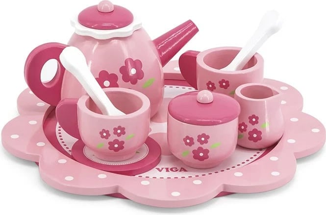 Set çaji druri me tabaka, Viga, 12 pjesë, për 18m+, multingjyrësh