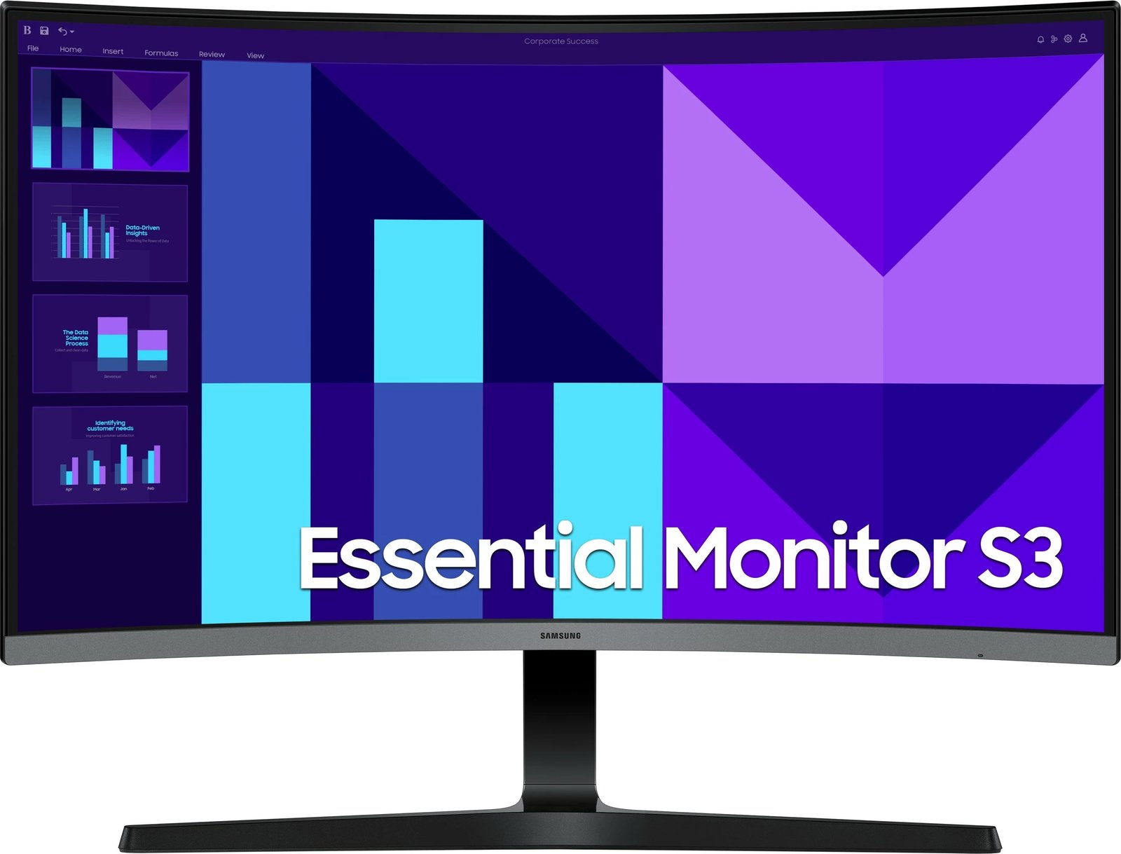 Monitor i lakuar Samsung S27D396GAU Essential S3 27 inch