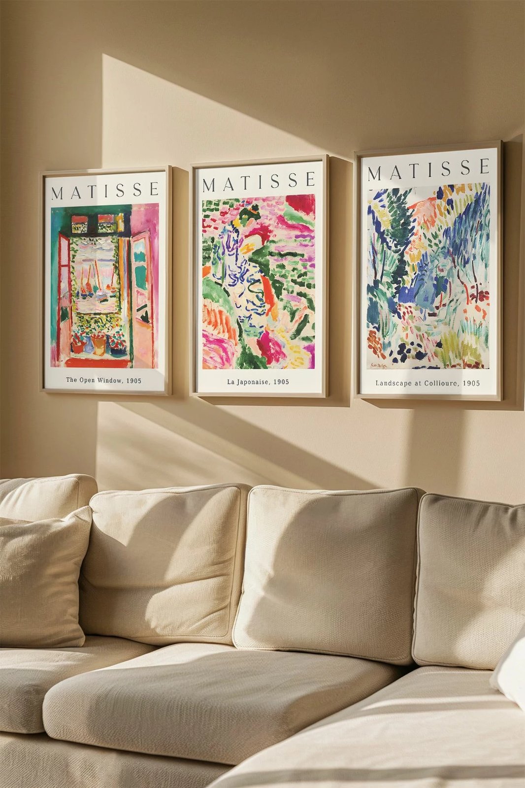 Set pikturash dekorative me kornizë, 3 copë, Wallity, Artvmodel23-Ahsap