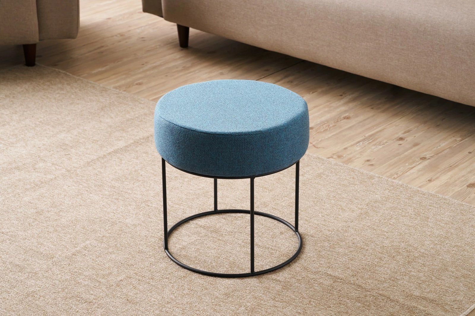 Puf Atelier del Sofa, ngjyrë kaltër, Didim