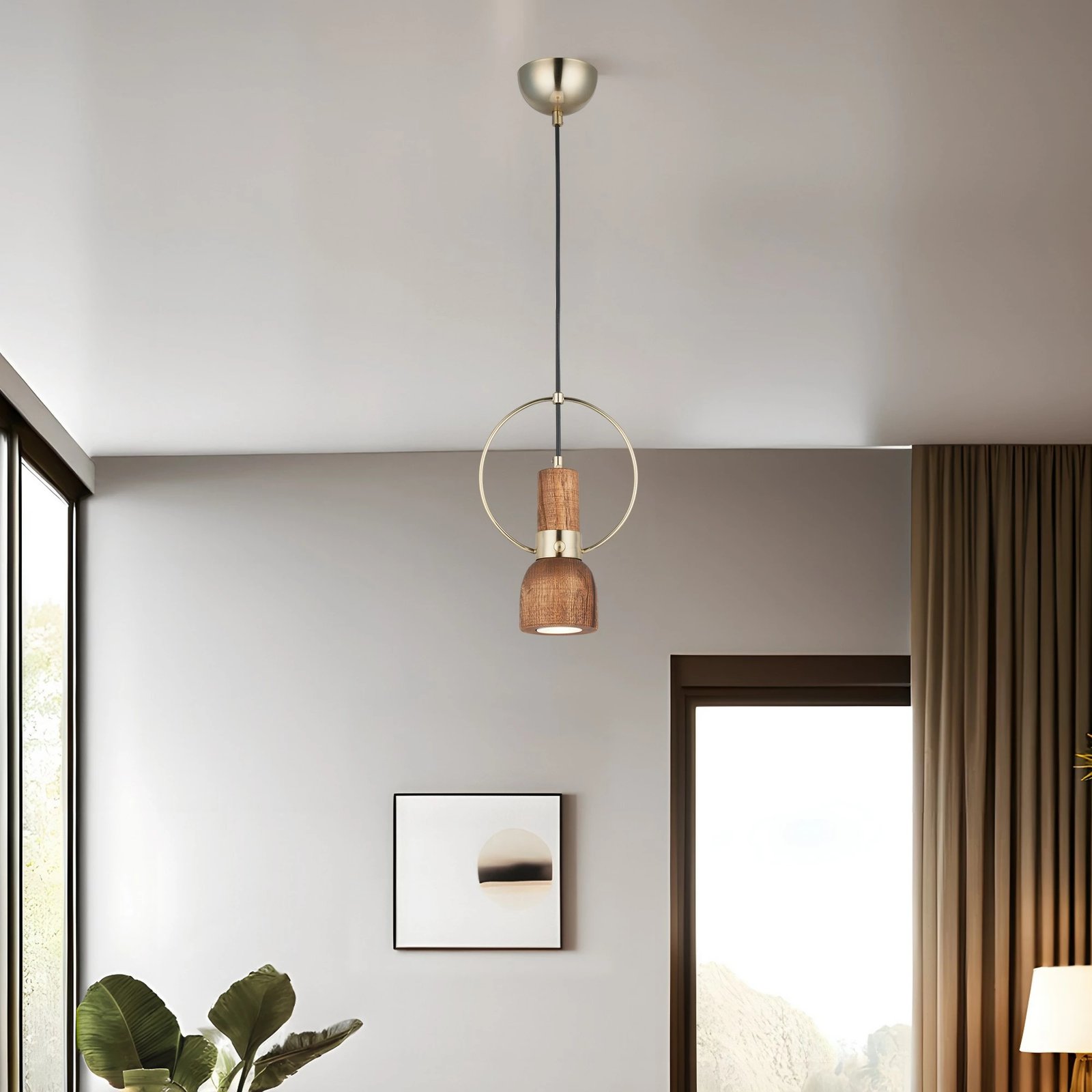 Llambë tavani Opviq, ngjyrë Antique Lacquer, Under - 52-01