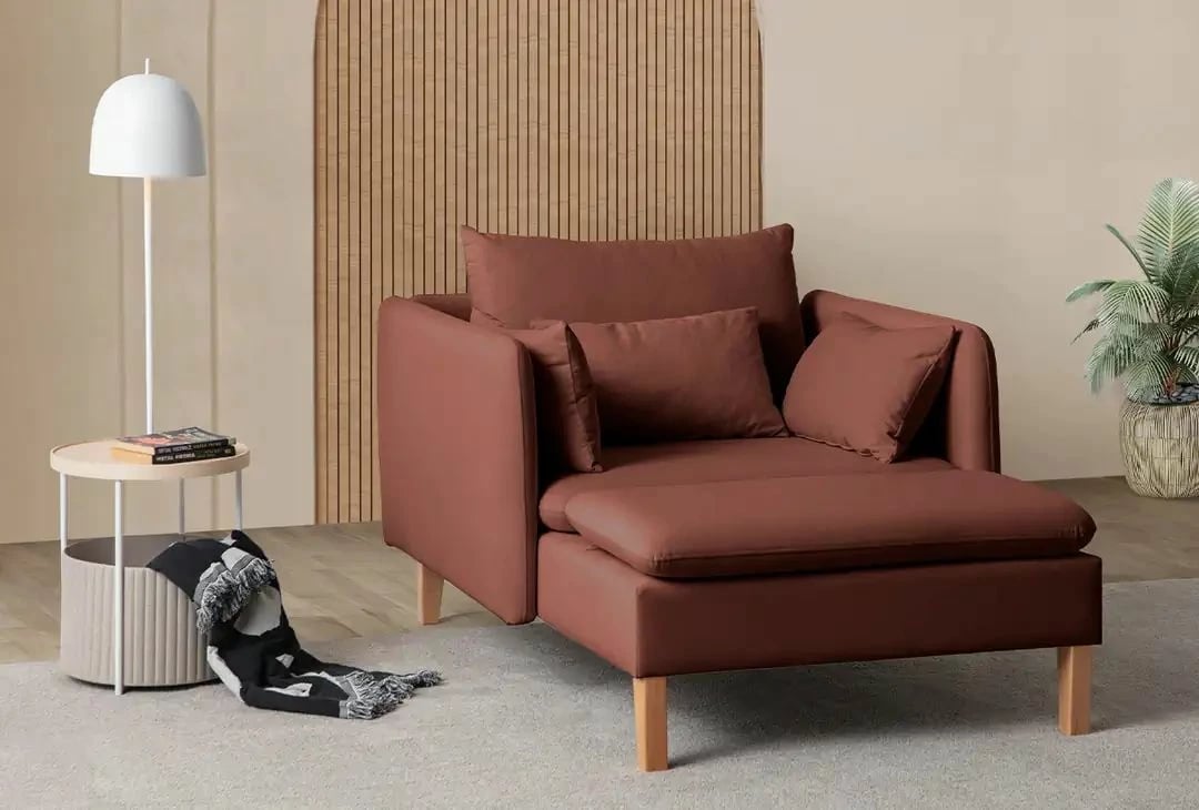 Karrige Wing Flexy, ngjyrë e kuqe qeramike, Atelier del Sofa