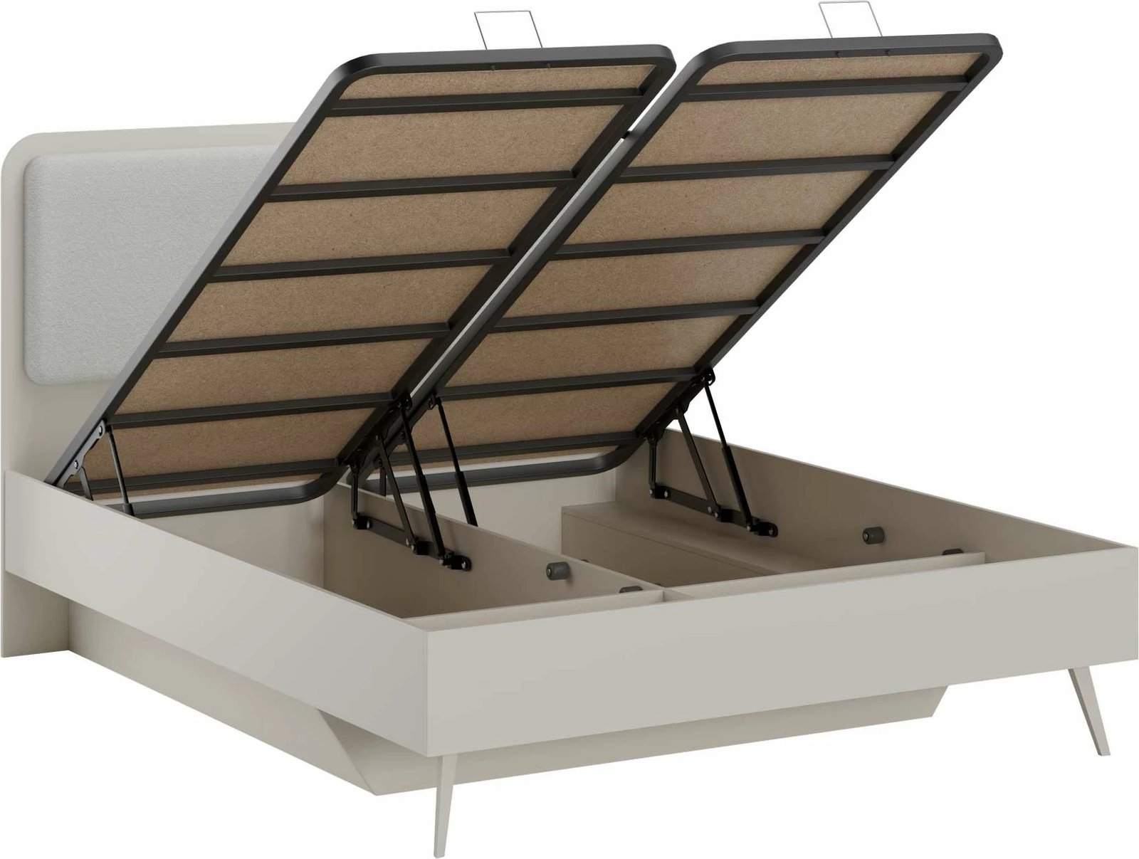 Krevat dopio, ngjyrë mink, Hanah Home, Milano