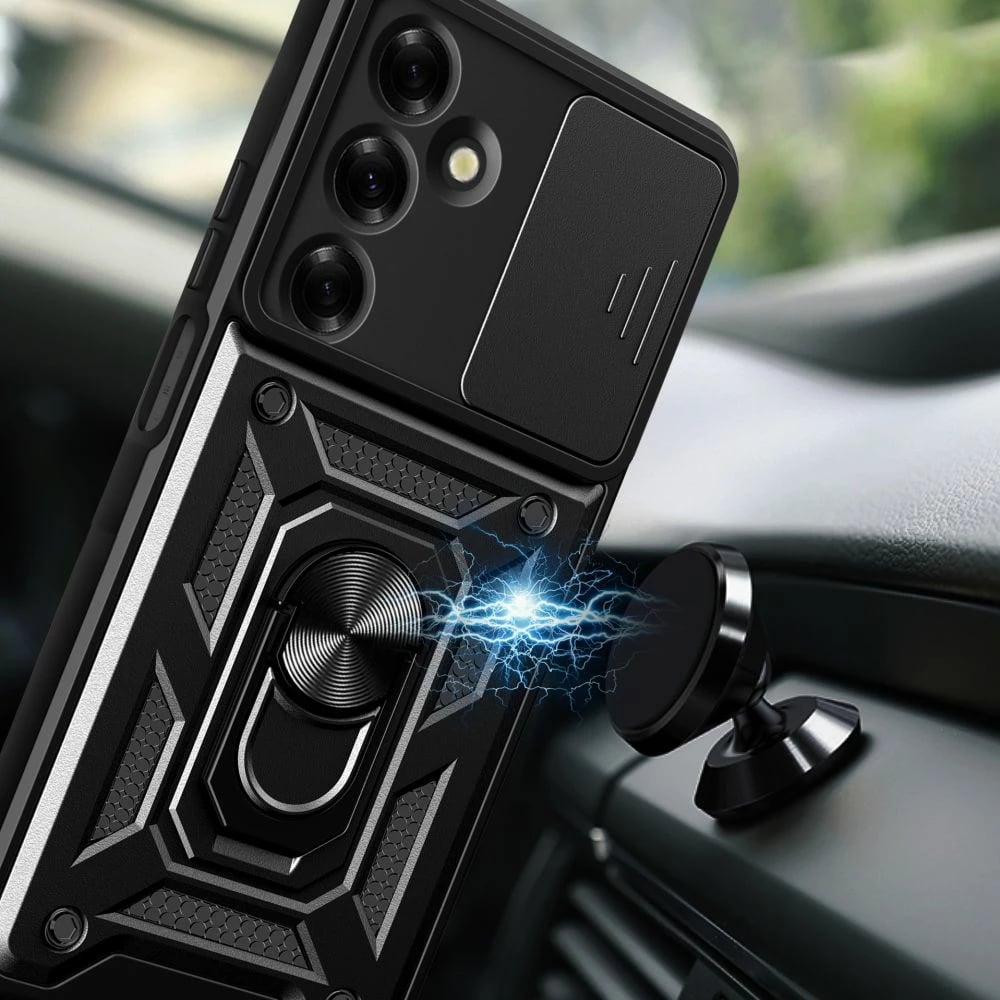 Mbështjellës Tech-Protect Camshield Pro për Samsung Galaxy M35 5G, i zi