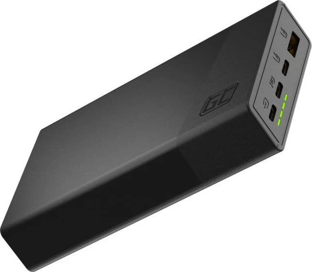 Powerbank Green Cell PowerPlay 20S 20000mAh, 22.5W, 3x USB-C, 1x USB-A, e zezë