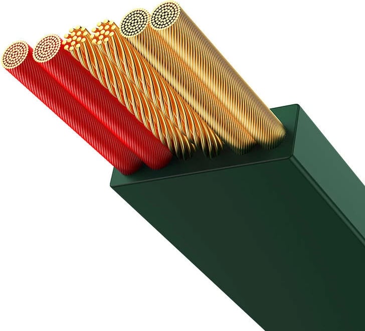 Kabllo 3-në-1 Baseus Bright Mirror 3, 1.1m, USB-C/Lightning/Micro USB, 66W, e gjelbër Kabllo 3-në-1 Baseus Bright Mirror 3, 1.1m, USB-C/Lightning/Micro USB, 66W, e gjelbër