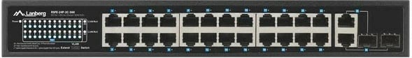 Switch Lanberg RSFE-24P-2C-360, 24x PoE+, 2x SFP, 1U, i zi Switch Lanberg RSFE-24P-2C-360, 24x PoE+, 2x SFP, 1U, i zi