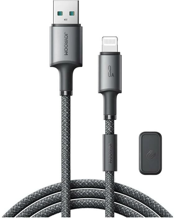 Kabllo Joyroom S-A50 Unlimited, USB në Lightning, 1.2m, 3A, Gri