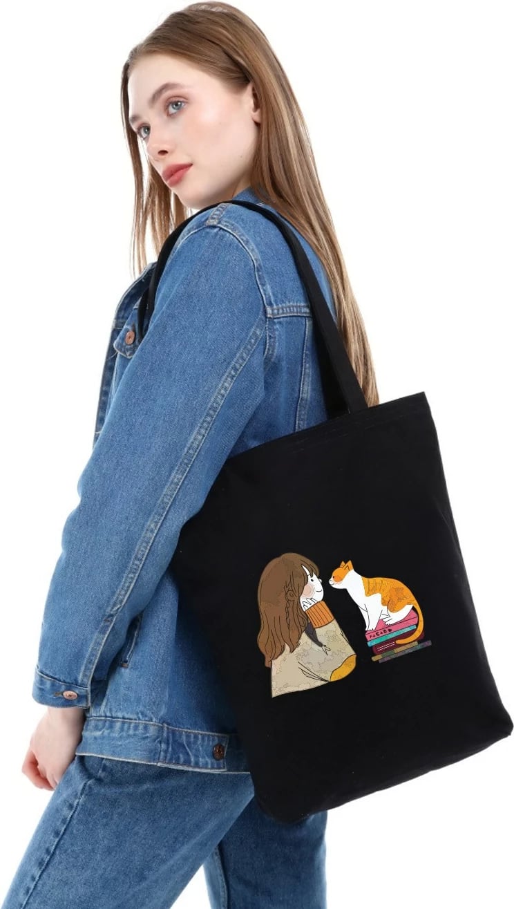 Çantë tote Zoozie Bags, 1519, e zezë, 35x40x8cm