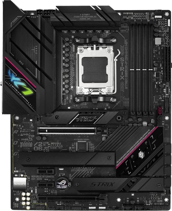 Pllakë amë Asus ROG Strix B650E-F Gaming WiFi 90MB1BQ0-M0EAY0, AM5, DDR5, PCIe 5.0, ATX, e zezë