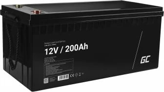 Bateri e rikarikueshme Green Cell AGM33, 12V, 200Ah, e zezë