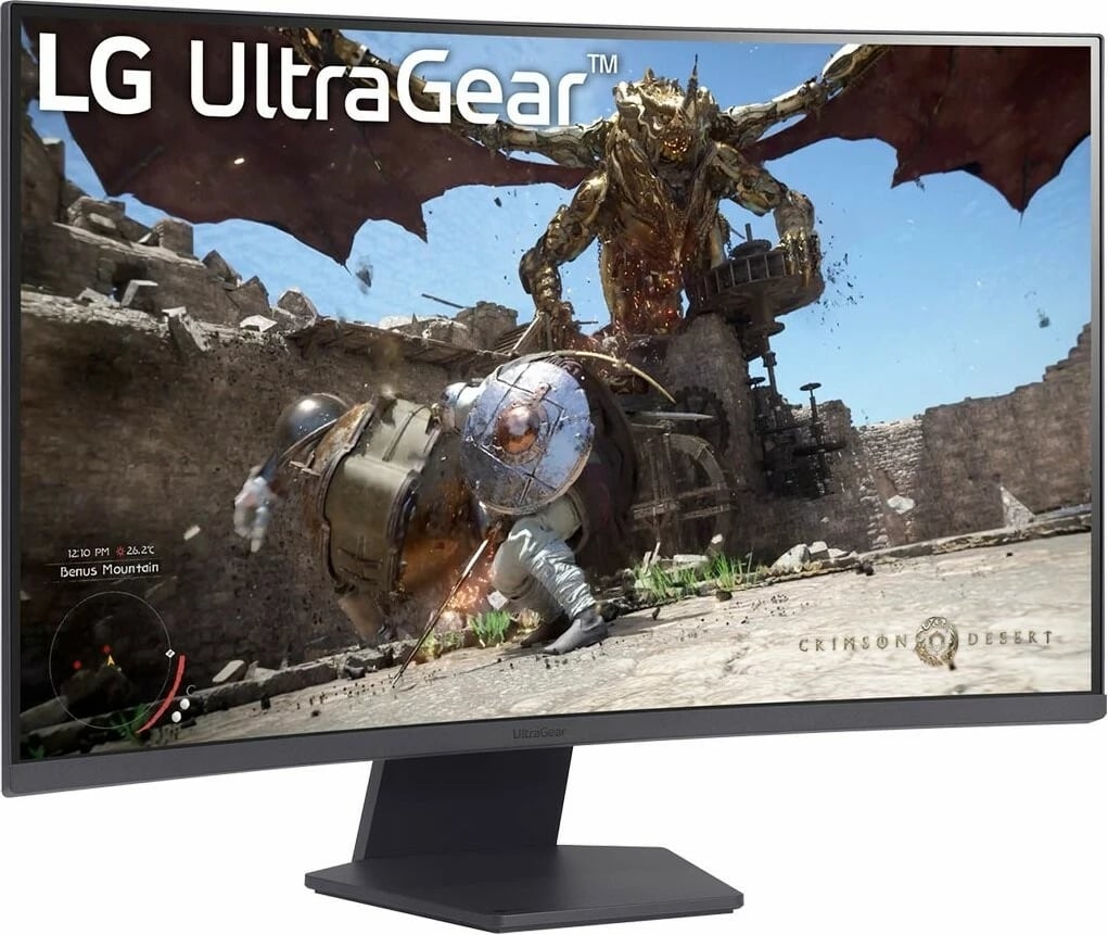 Monitor LG GS60QC, 31.5", VA, QHD, 1ms, 180Hz, i zi