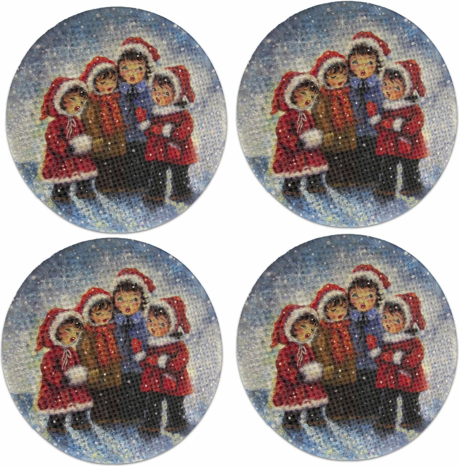 Set nënshtrues tavoline Hermia Concept, shumëngjyrëshe, 3105Supla (4 copë)