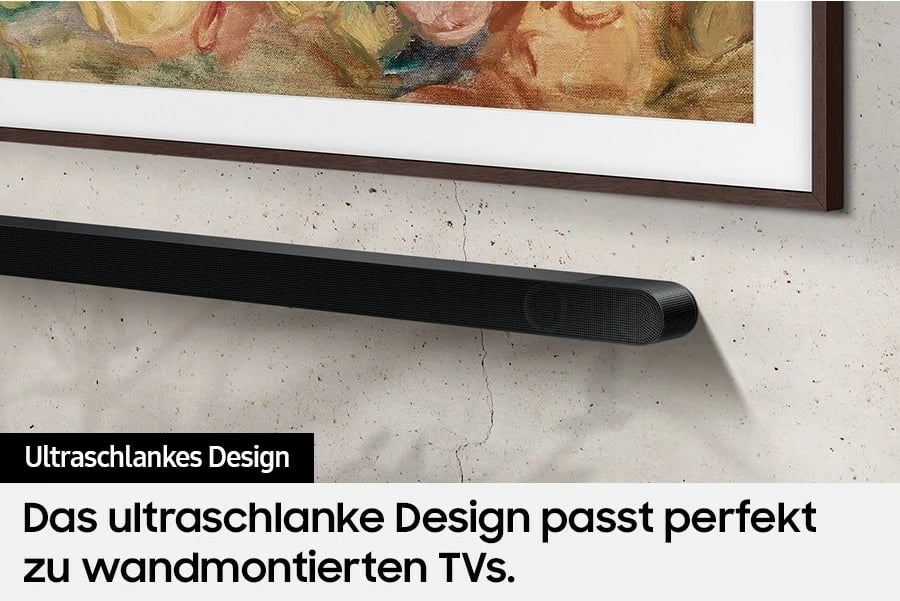 Soundbar Samsung HW-S810GD ultra i hollë, me subwoofer, Wi-Fi, Bluetooth, e zezë/titanium