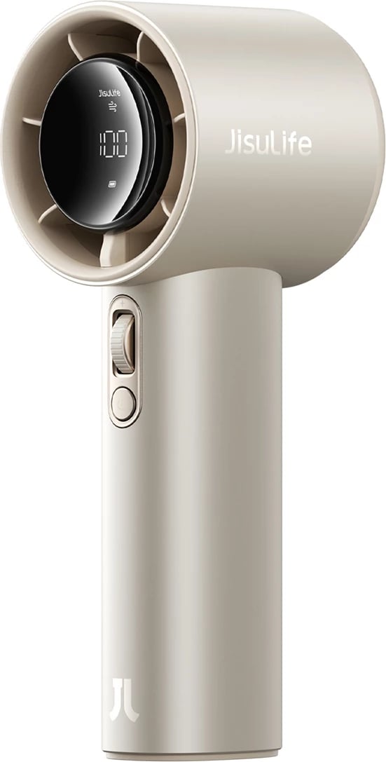 Ventilator dore Jisulife Pro1 S FA53PRO, 5000 mAh, USB-C, me ekran, Kafe e çelët