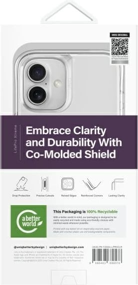 Mbështjellës UNIQ LifePro Xtreme për iPhone 16 Plus, Transparent