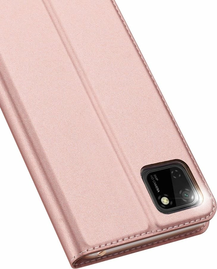 Mbështjellës Dux Ducis Skin Pro për Huawei Y5p, me kapak, rozë