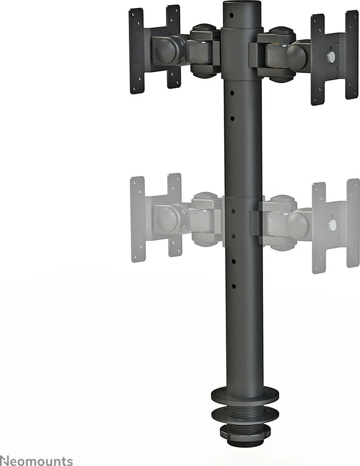 Krah monitori Newstar Neomounts FPMA-D050DBLACK, për 2 ekrane, rregullim lartësie, 10-30 inç, i zi