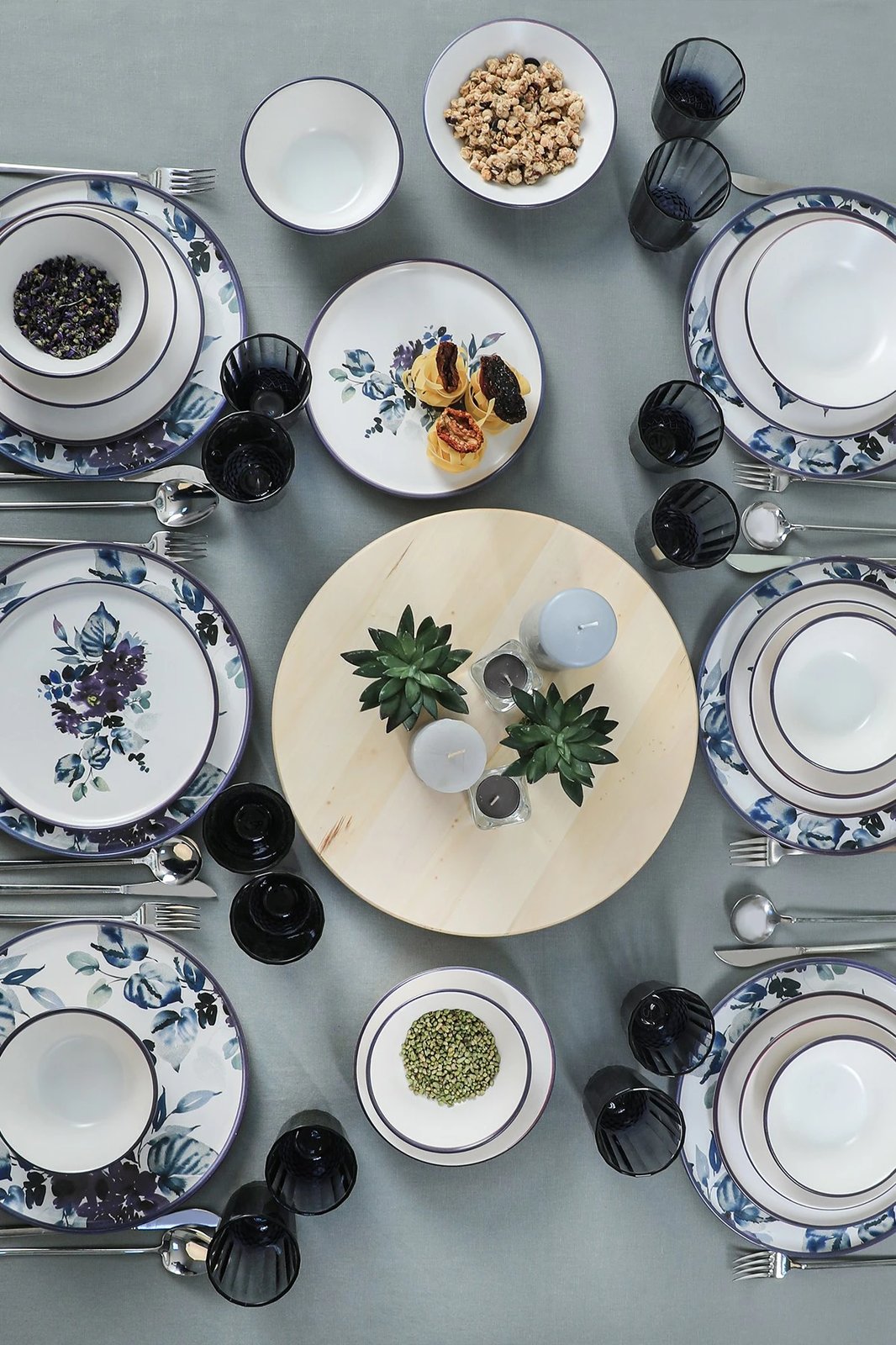 Set enësh për drekë prej qeramike, 24 copë, Hermia Concept, X0001414200000000000000000