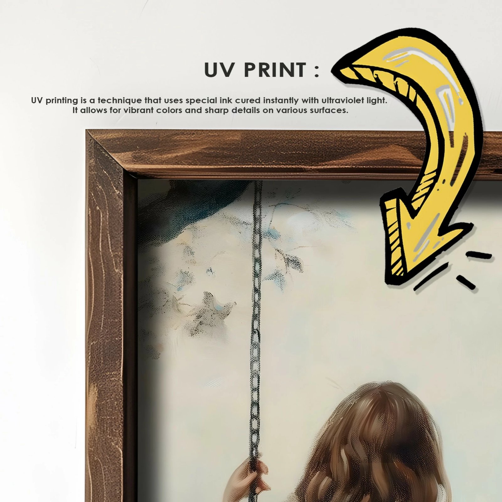 Pikturë dekorative me kornizë MDF, Wallity, GE233-L