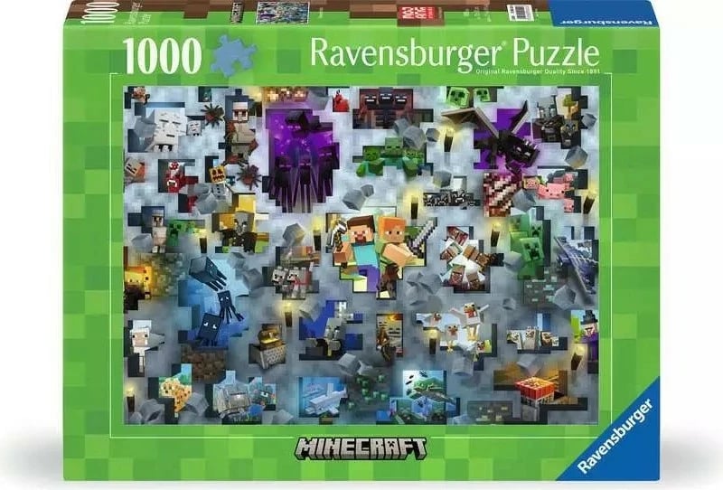 Puzzle Ravensburger Minecraft 1000 pjesë, 70x50cm