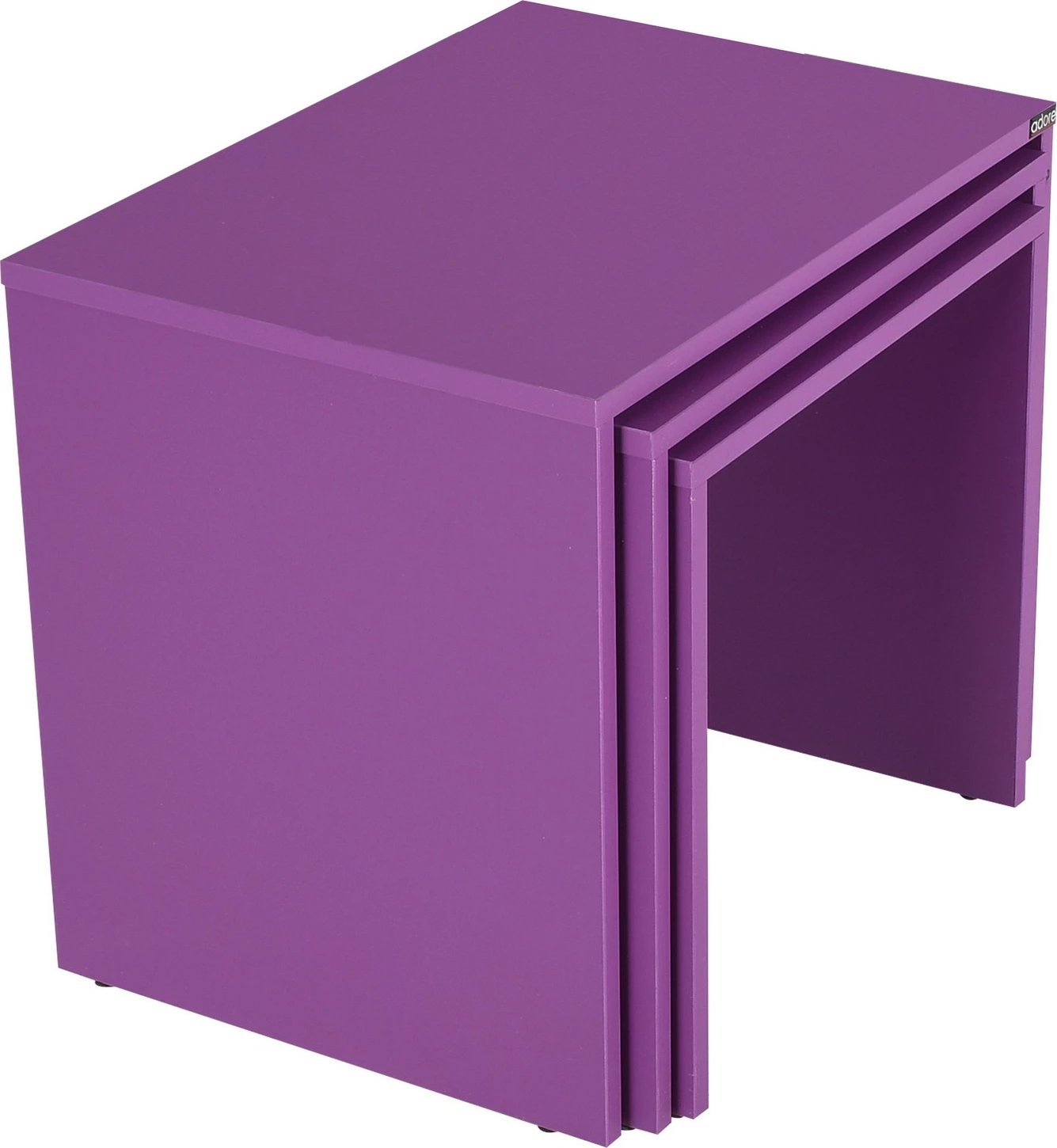 Tavolina ndihmëse të vendosshme, ngjyrë vjollcë, Hanah Home, Shp-103-Uu-1