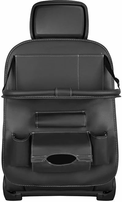 Organizues ulëse makine Hurtel, eko-lëkurë, me tavolinë të palosshme, i zi