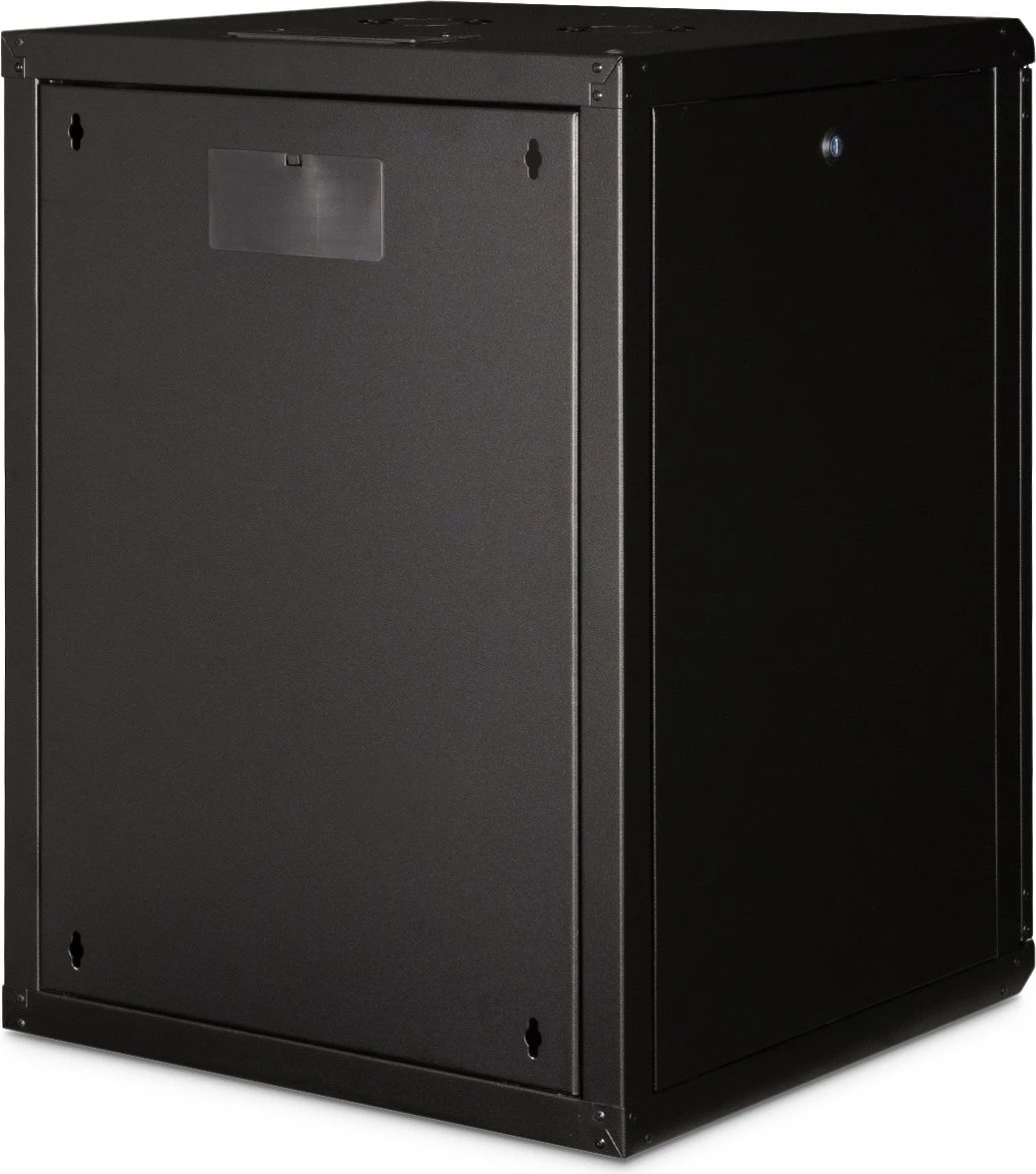 Kasë rrjeti Digitus Unique Series 16U, 600x600 mm, derë xhami, e zezë