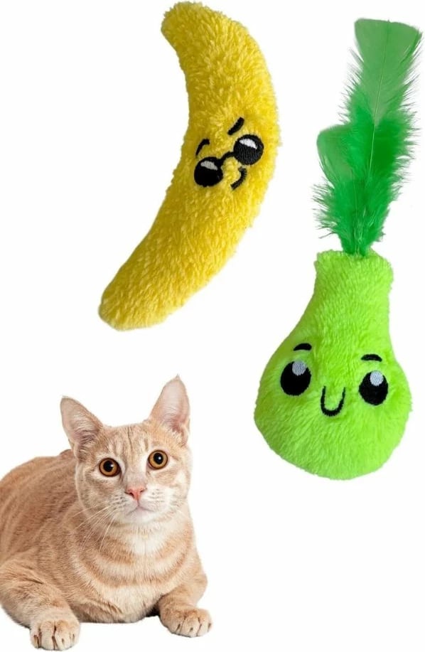 Lodra për mace, set banane dhe dardhë, Paws & Whiskers, Miyav 1004