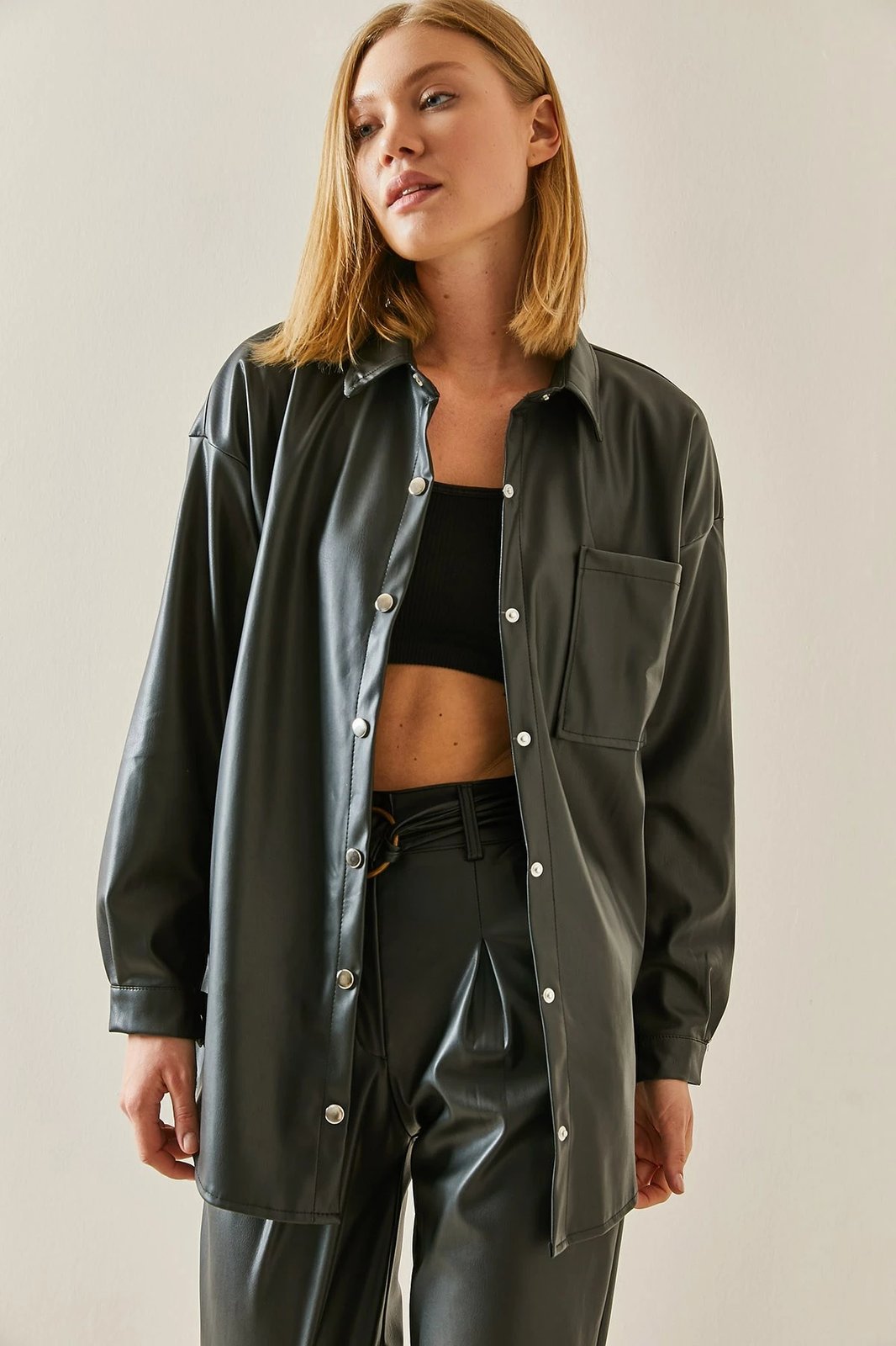 Këmishë e zezë për gra, Jumeon, 3YXK2-47474