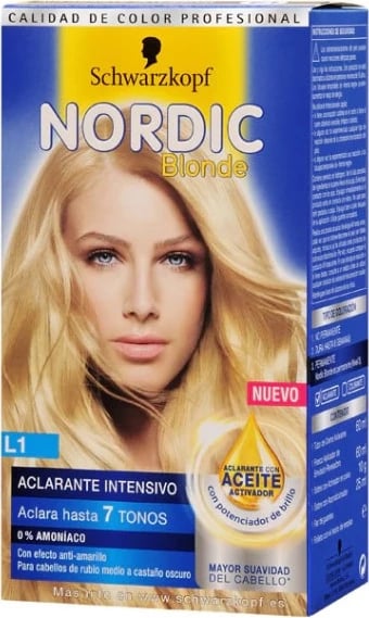 Zbardhues flokësh Schwarzkopf Nordic Blonde L1 Intensive Rinse unisex
