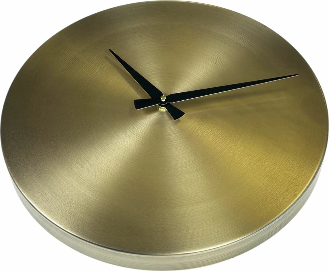 Orë muri dekorative metalike Wallity, ari, e zezë, 35cm