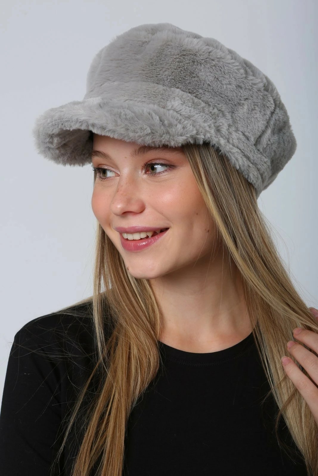 Kapelë për gra, ngjyrë gri, Jumeon, Spk1128