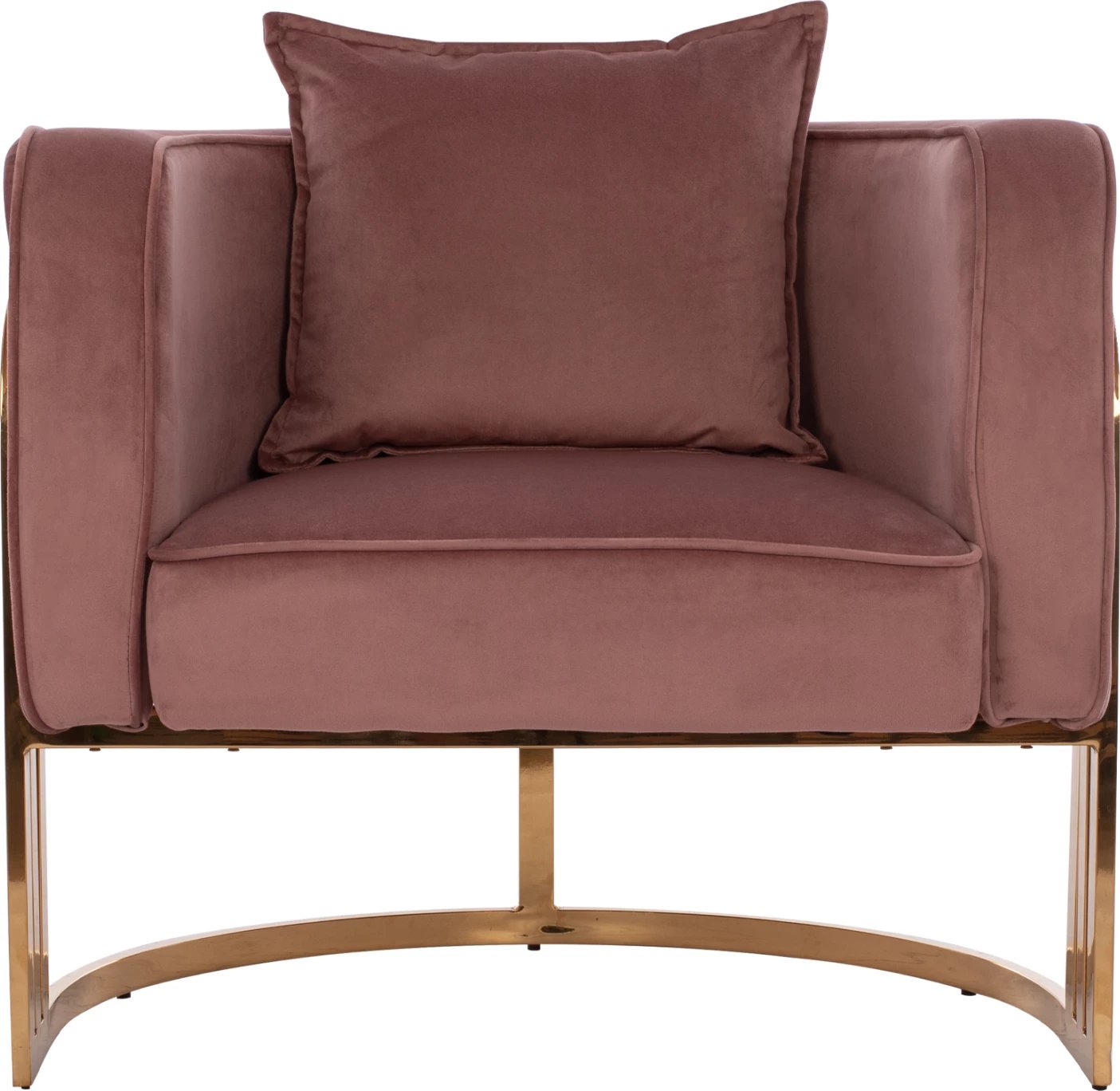 Karrige TIANA me kornizë metali të artë dhe shpinë të ulët FH8738.02