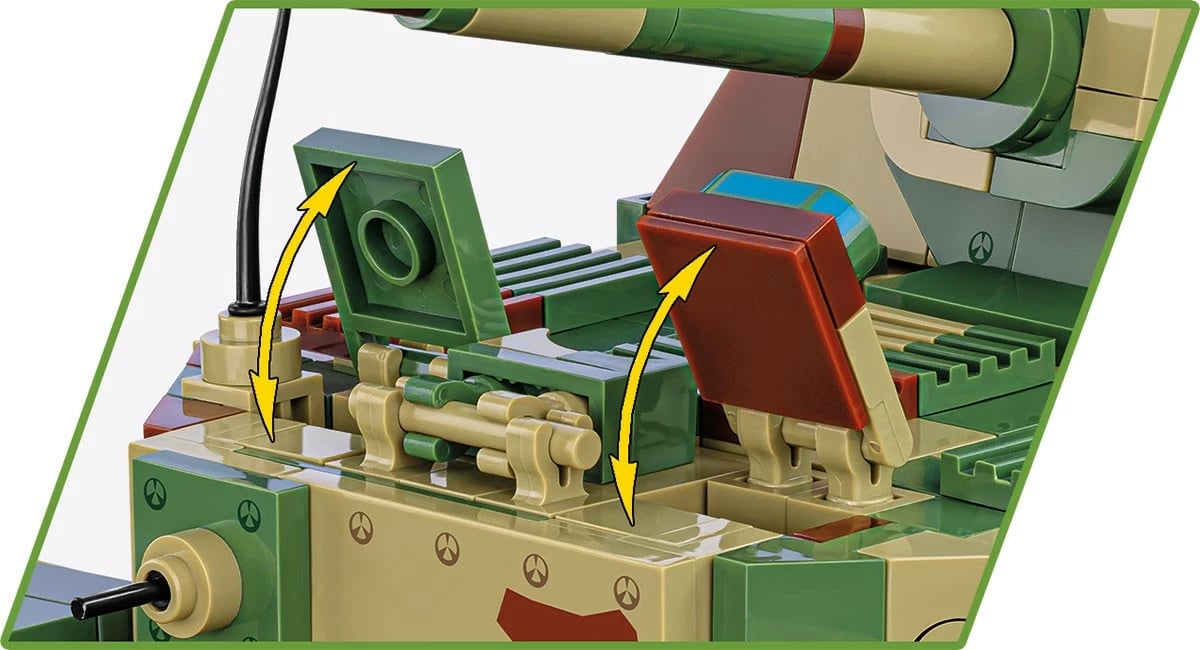 Set blloqesh Cobi Klocki Panzerjäger Tiger (P) Elefant, 1252 pjesë, Kamuflazh