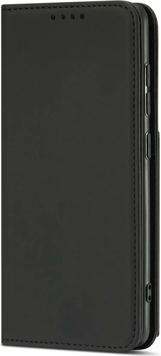 Mbështjellës Hurtel Magnet Card Case për Samsung Galaxy A12 5G, me portofol dhe mbajtëse, i zi
