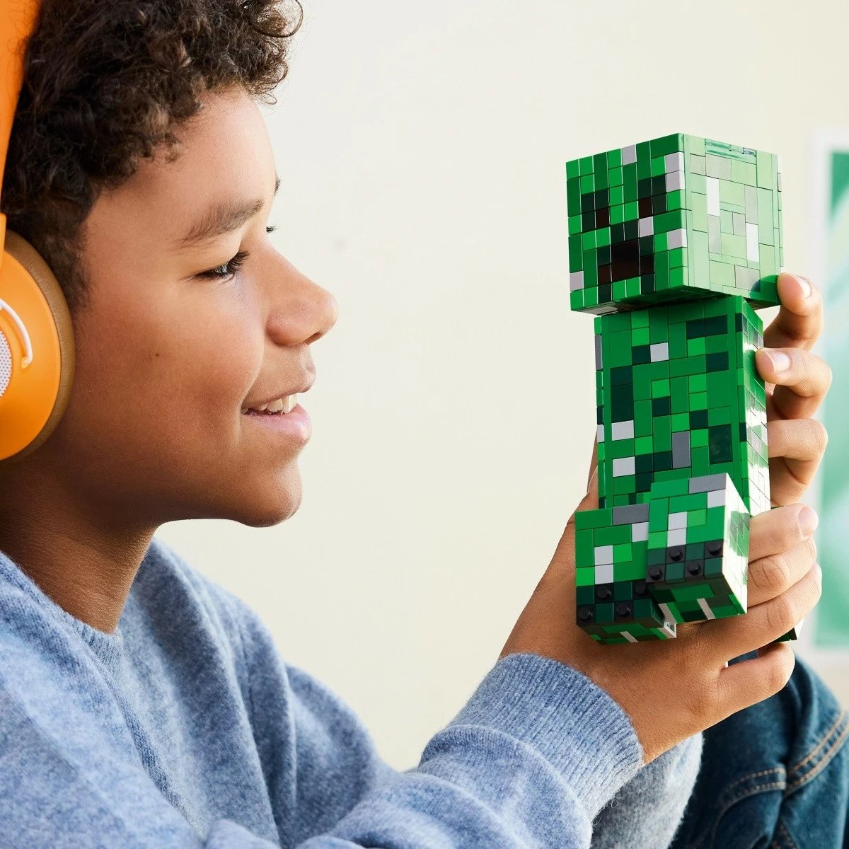Set LEGO Minecraft Creeper 21276, 665 pjesë, 21 cm, Gjelbër