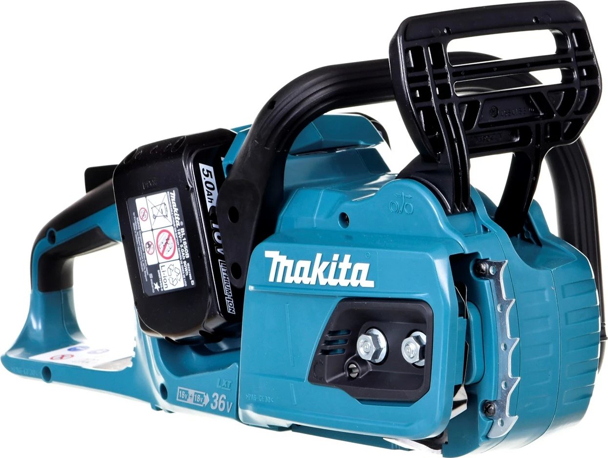 Sharrë me zinxhir MAKITA DUC355PT2, 2x18V, 35cm, 2x5.0Ah, e zezë