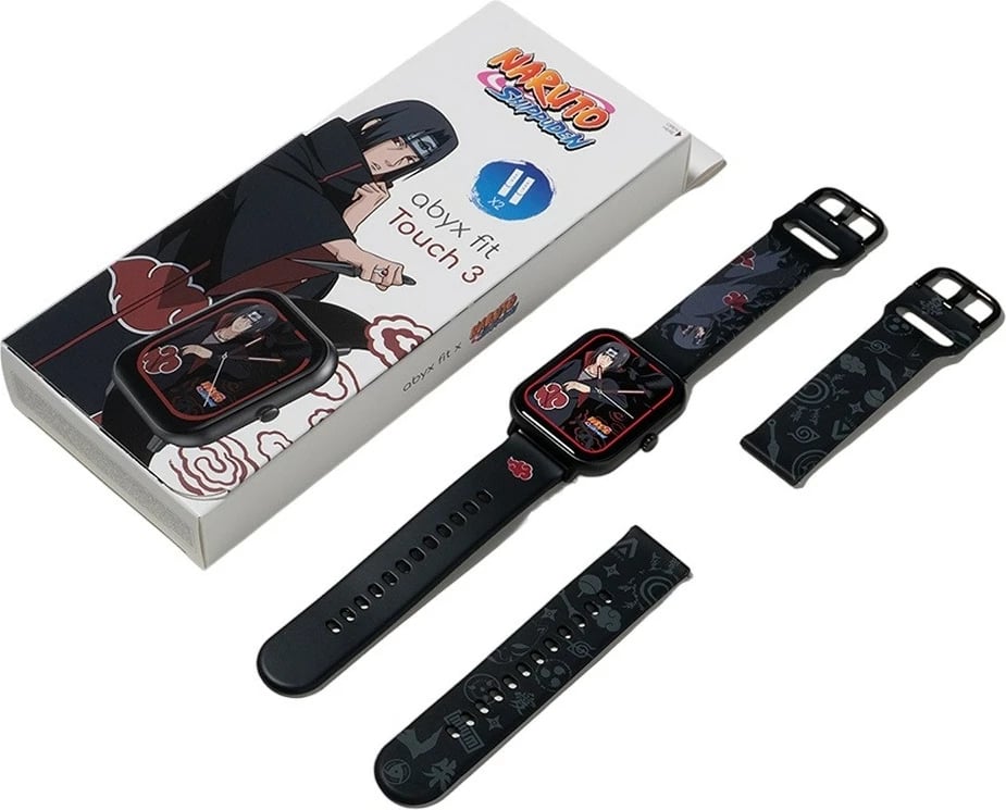 Smartwatch abyx Fit Touch 3 Itachi Uchiwa, 1.83", IP67, Bluetooth 5.1, zi