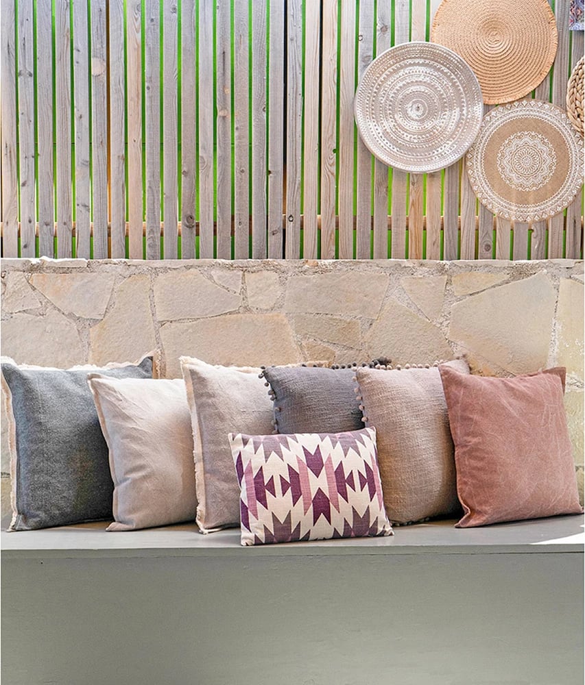 Jastëk dekorativ Bon Bon, material pambuku, ngjyrë gri, 45x45cm