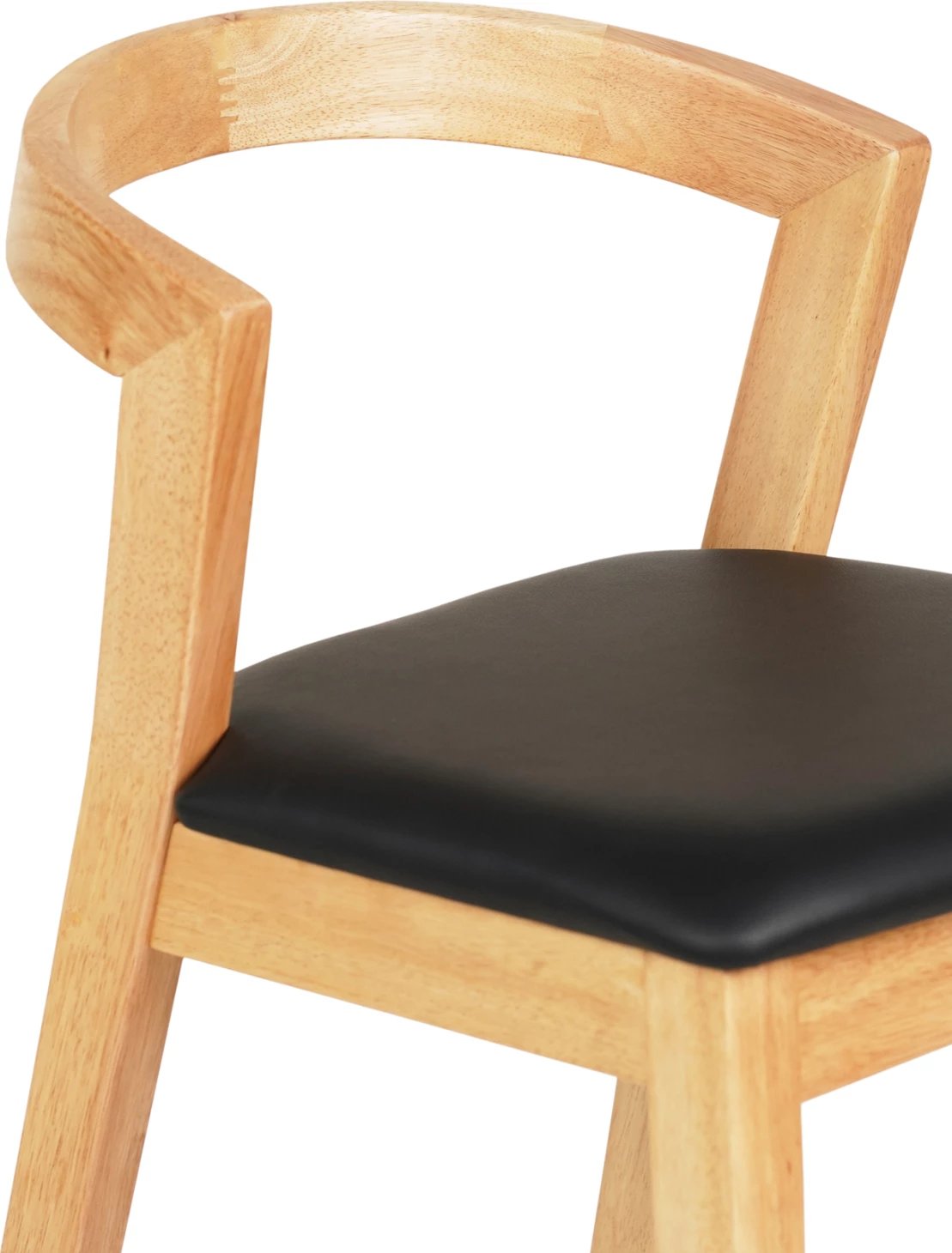 Karrige për bar NAMI FH9952.01, dru gome, ngjyrë lisi-e zezë PU, 47,5x59x102,5 cm