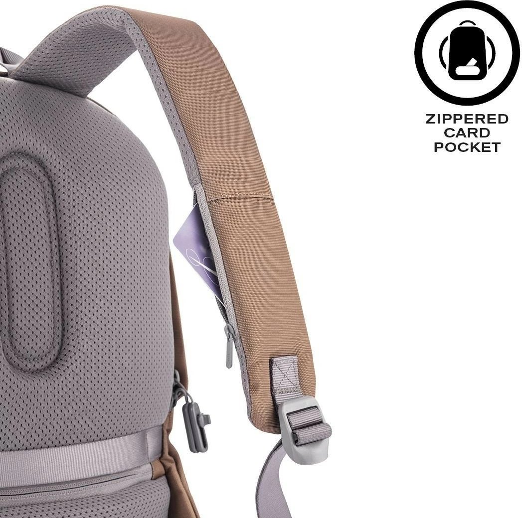 Çantë shpine anti-vjedhje XD DESIGN BOBBY SOFT, 13-16L, kafe