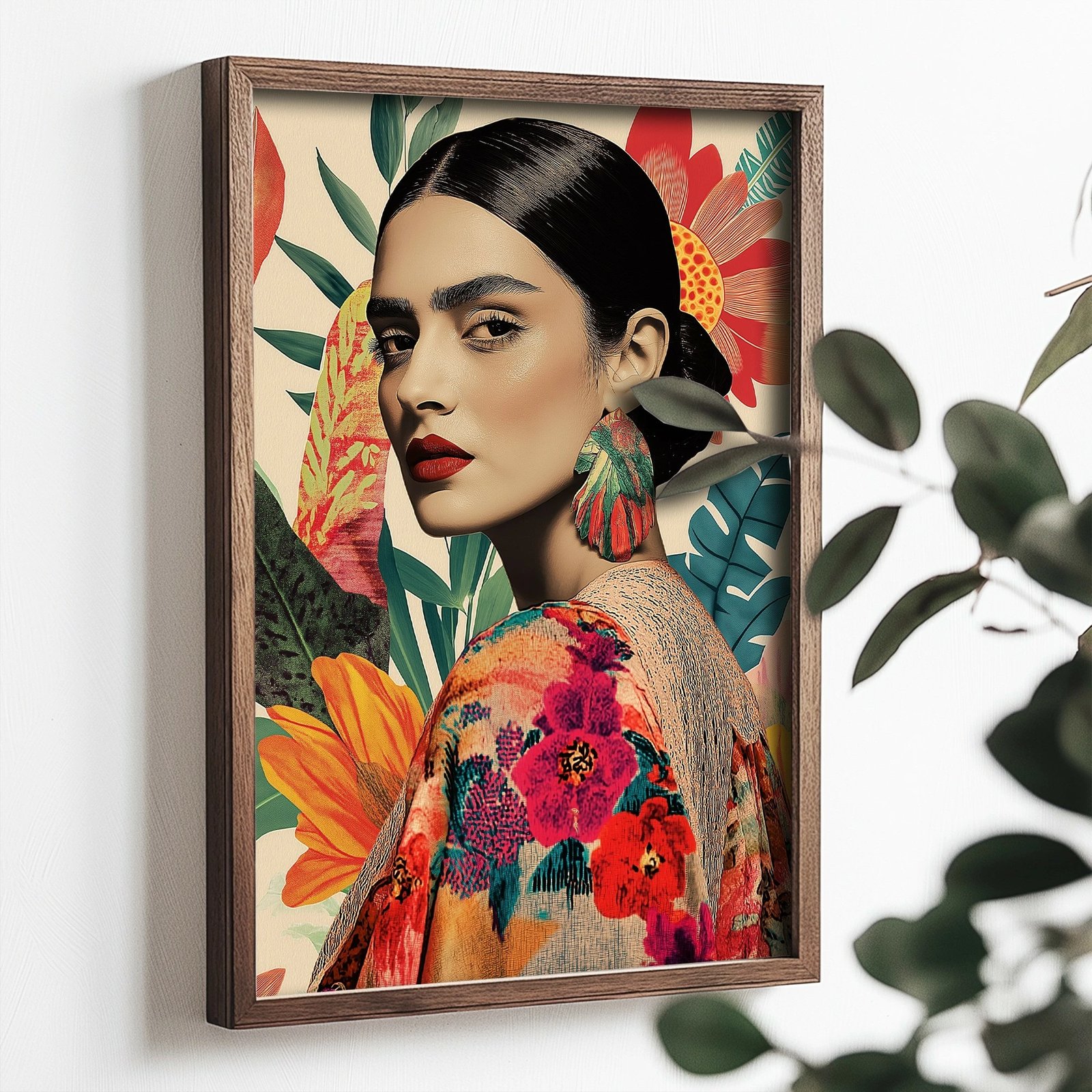 Pikturë dekorative me kornizë MDF, shumëngjyrëshe, Wallity TUN022-L