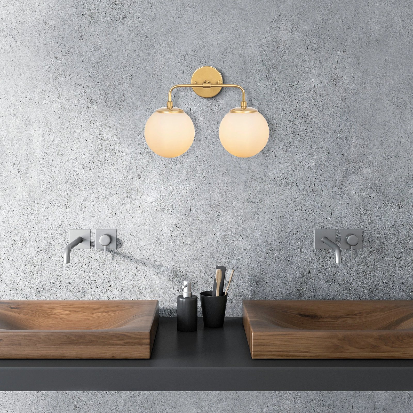 Llambë muri Opviq, Horn - 12210, ngjyrë ari