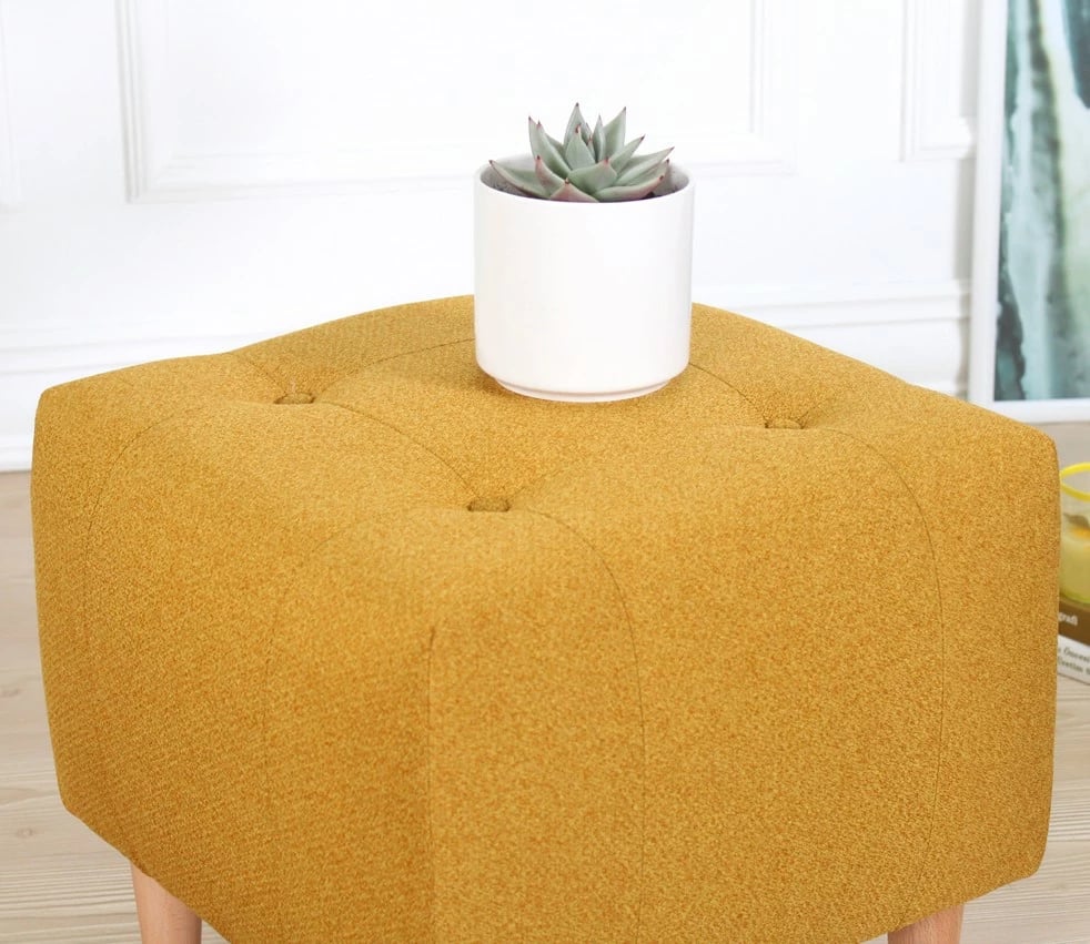 Pouf Atelier del Sofa, ngjyrë e verdhë, Tomp