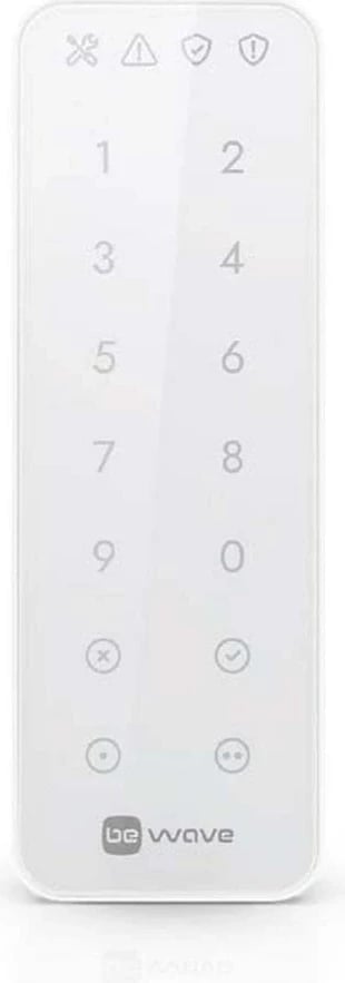 Tastierë me prekje wireless SATEL BE WAVE AKP-200-B, Bardhë