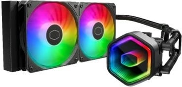 Ftohës me ujë për CPU Cooler Master MasterLiquid 240 Core II ARGB, 2x12cm, i zi