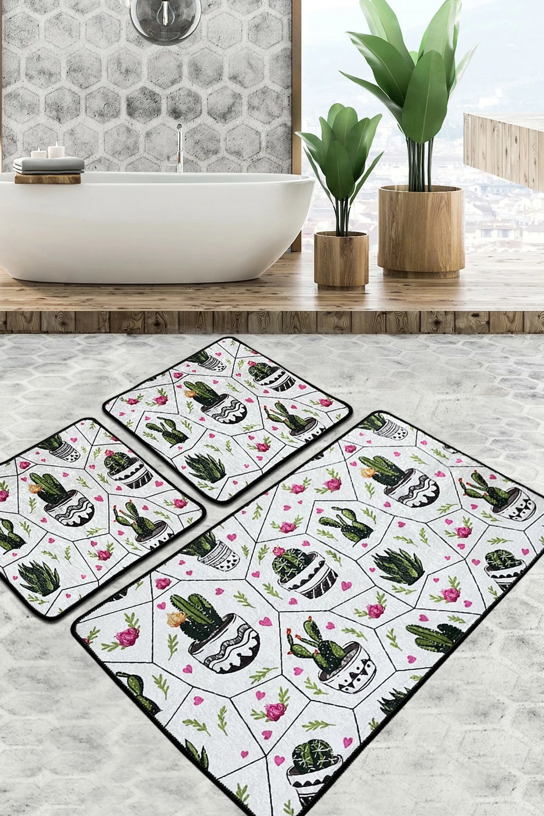 Set tapetash për banjo (3 copë), Mijölnir, Glauce Djt, shumëngjyrëshe