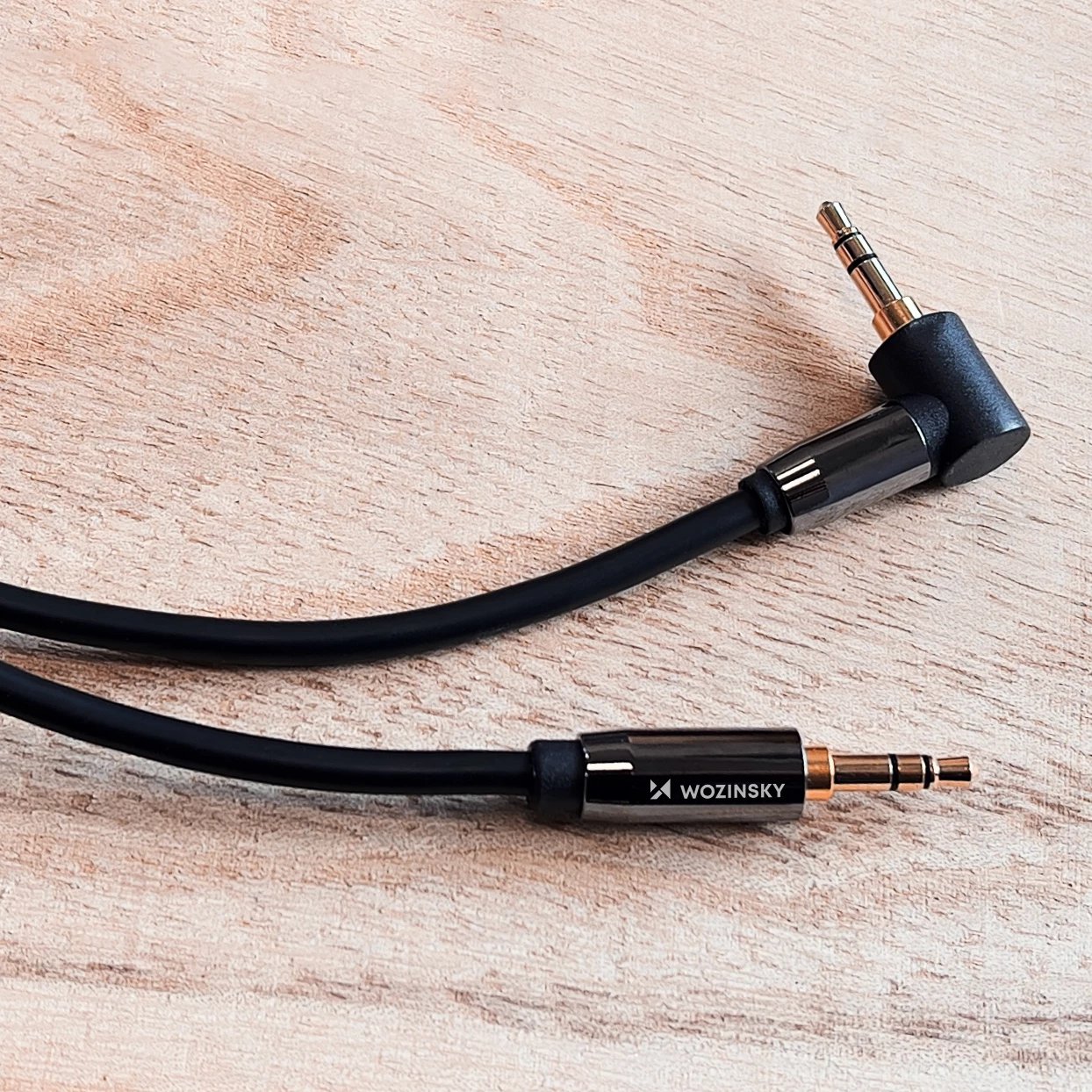Kabllo AUX Wozinsky WACSAB-1M, mini jack 3.5 mm (male-male), 1.5 m, zi