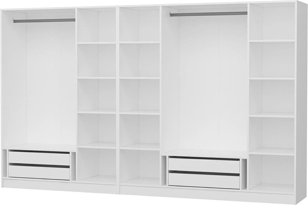 Dollap Skye Decor, i bardhë, 315x190x52cm